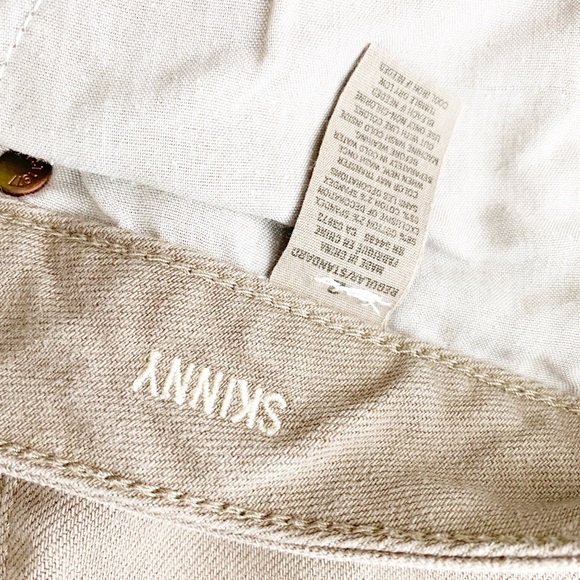 AMERICAN EAGLE Taupe Stretch Skinny Khaki Jeans - Picture 5 of 7